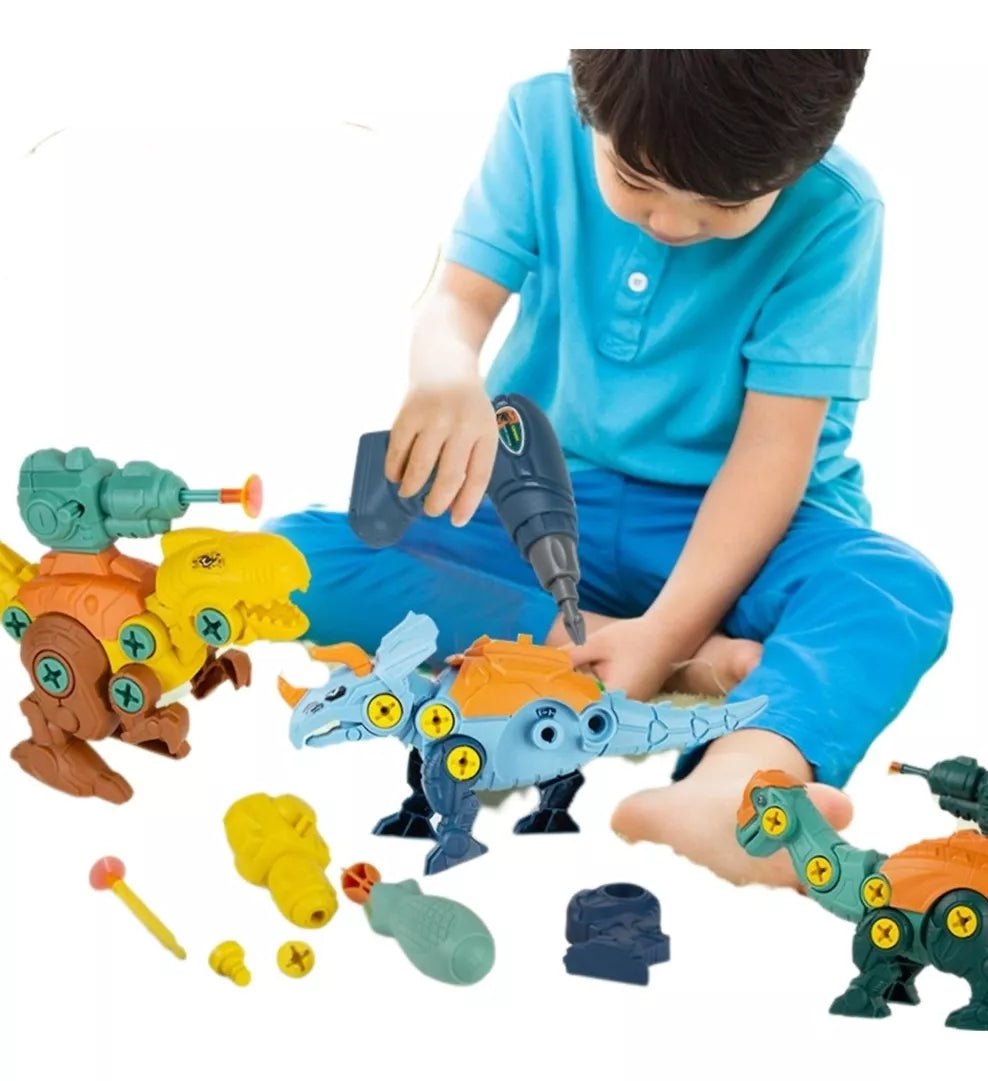 4 ديناصورات قابلة للفك والتجميع - KIDSBOX