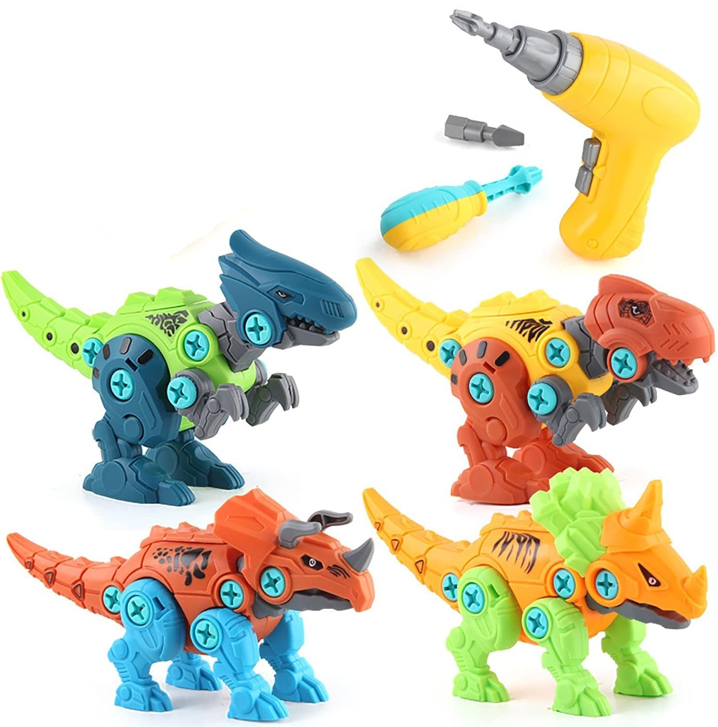 4 ديناصورات قابلة للفك والتجميع - KIDSBOX