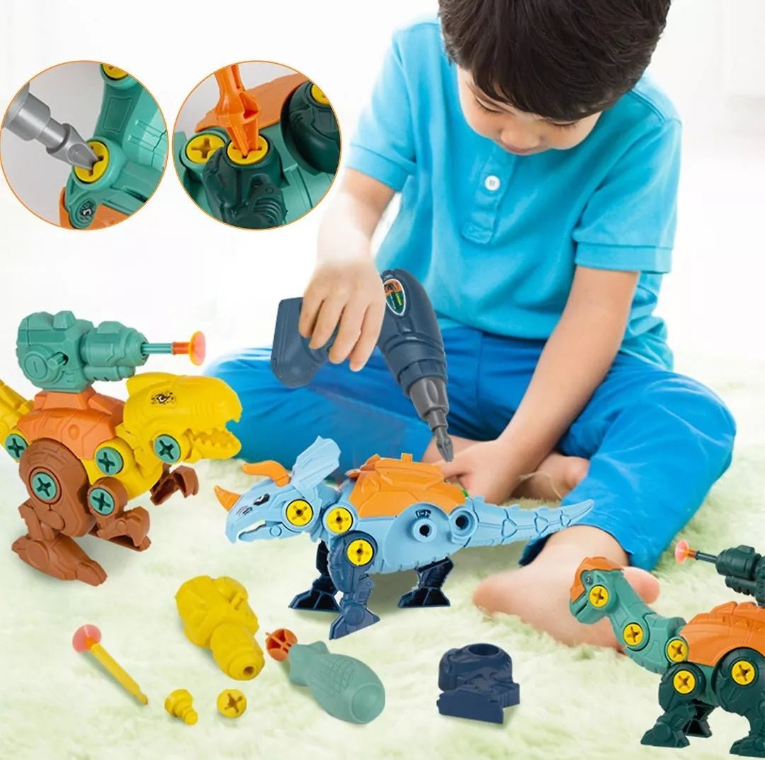 4 ديناصورات قابلة للفك والتجميع - KIDSBOX