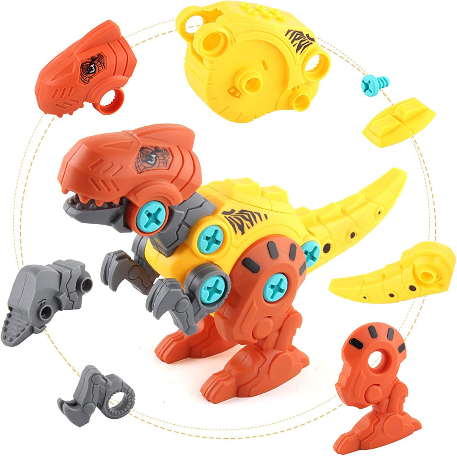 4 ديناصورات قابلة للفك والتجميع - KIDSBOX