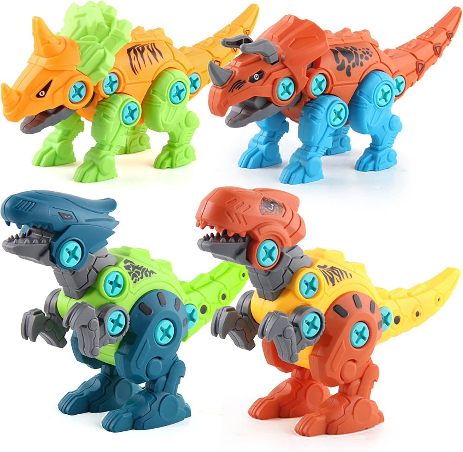 4 ديناصورات قابلة للفك والتجميع - KIDSBOX