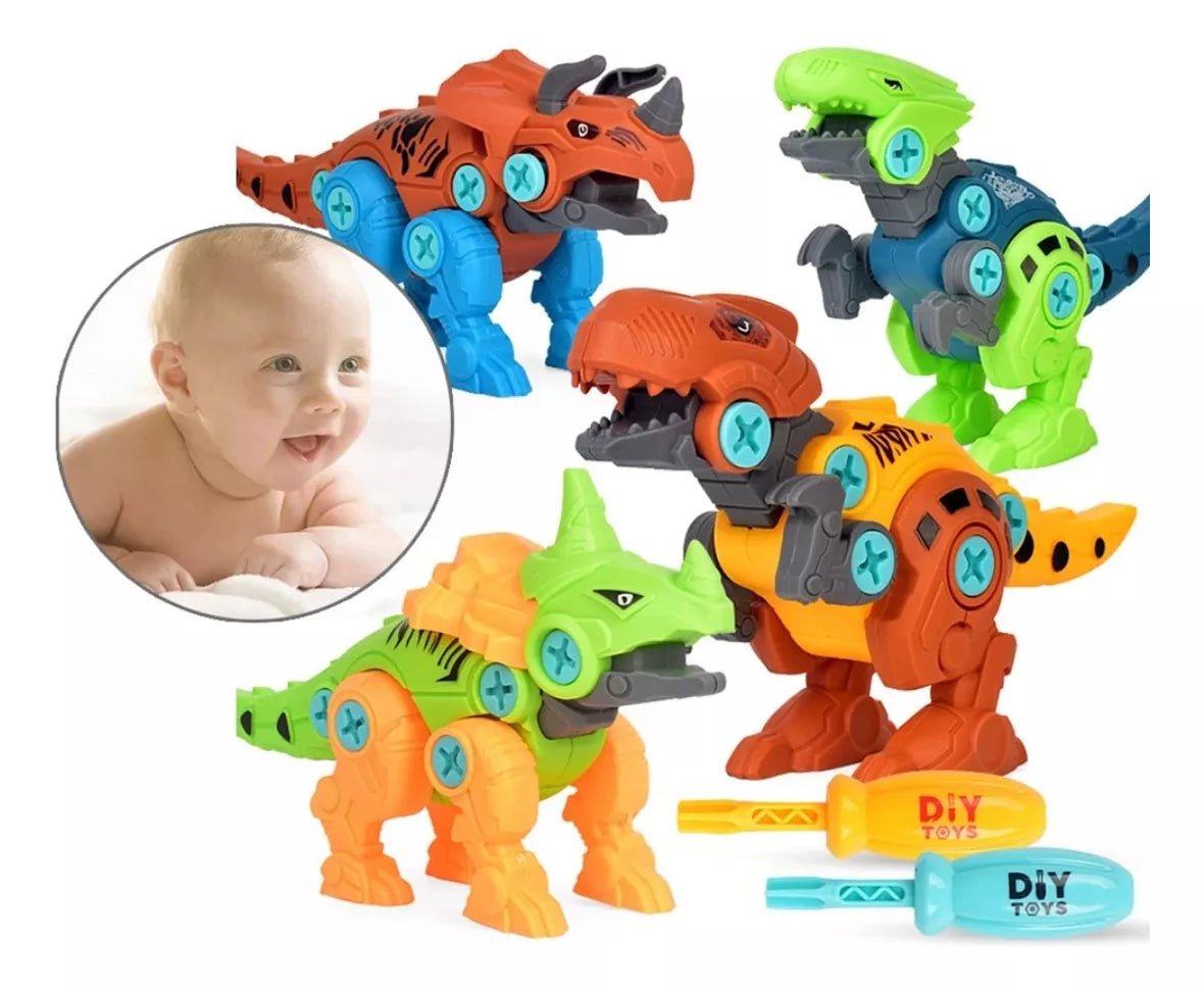 4 ديناصورات قابلة للفك والتجميع - KIDSBOX