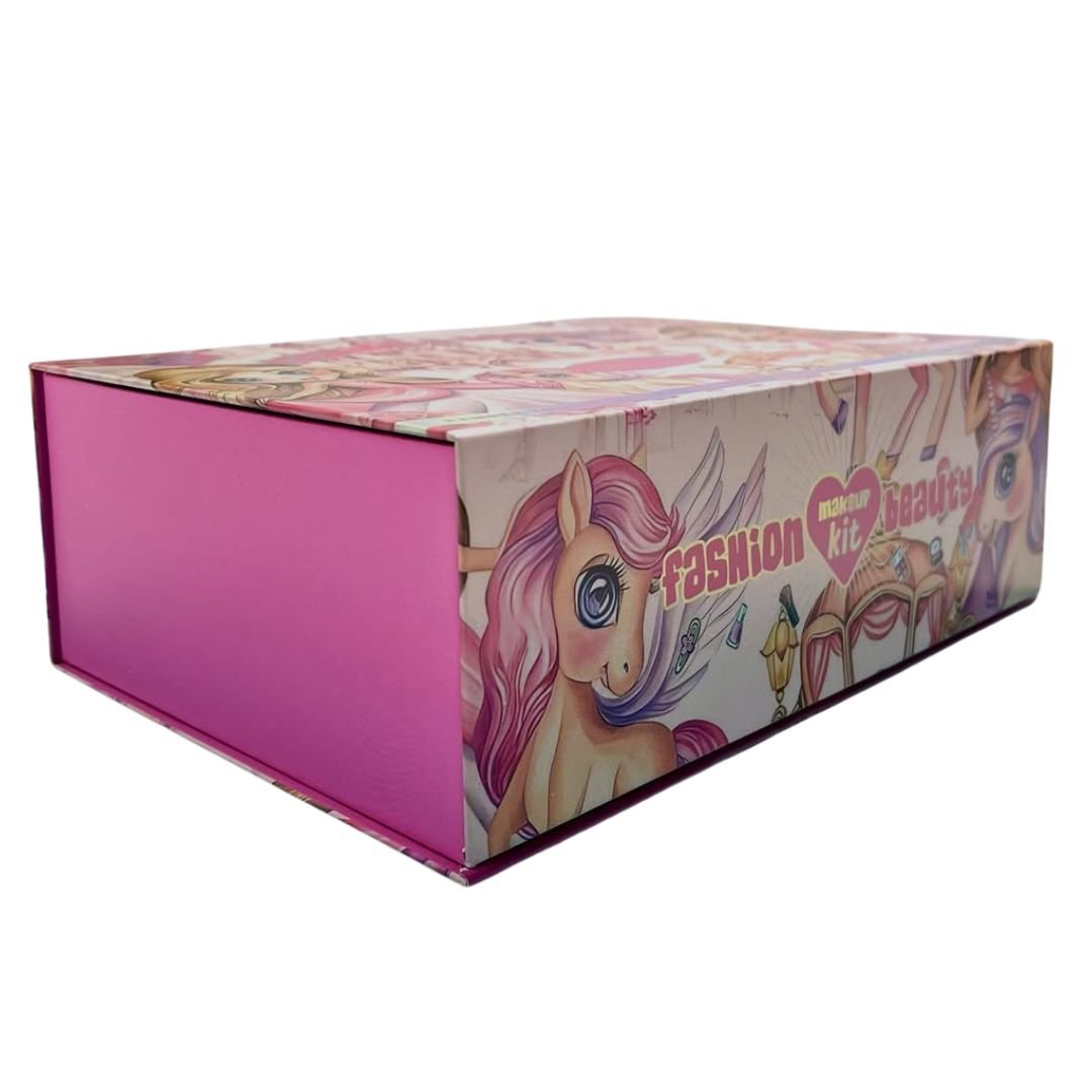 علبة مكياج طبي للأطفال 3 جرارات و57 قطعة - KIDSBOX