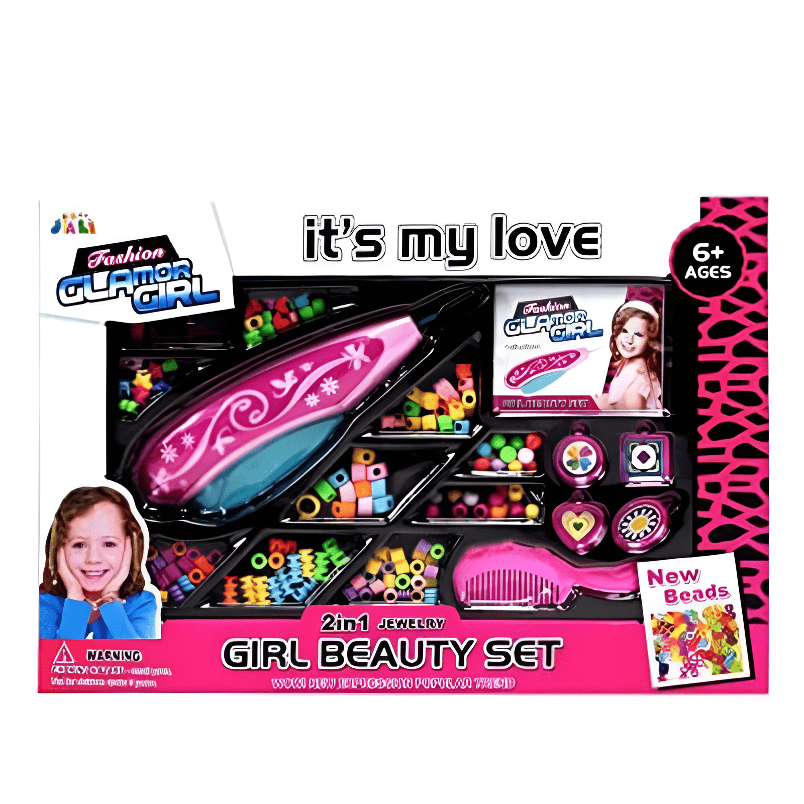 الة تزيين الشعر بالخرز مع اكسسوارات - NOIA