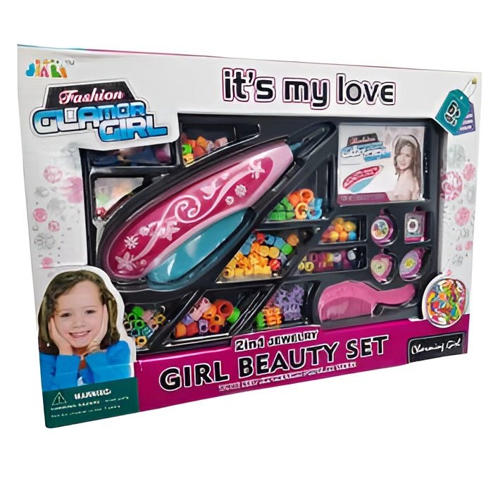 الة تزيين الشعر بالخرز مع اكسسوارات - NOIA