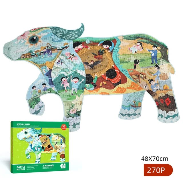 بازل 270 قطعة شكل ثور | KIDSBOX بازل 270 قطعة شكل ثور | KIDSBOX
