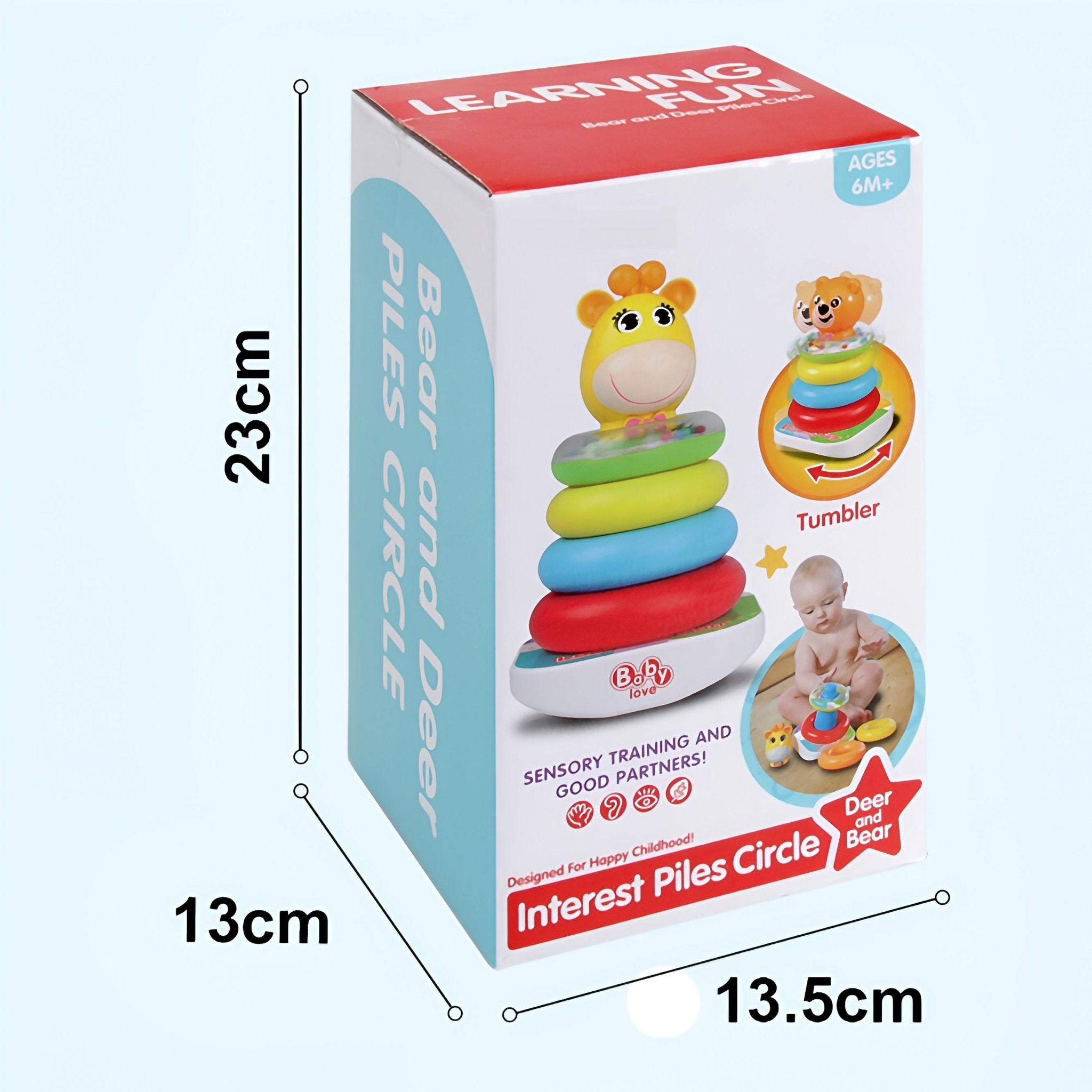 برج الحلقات الملونة - 5 قطع - NOIA