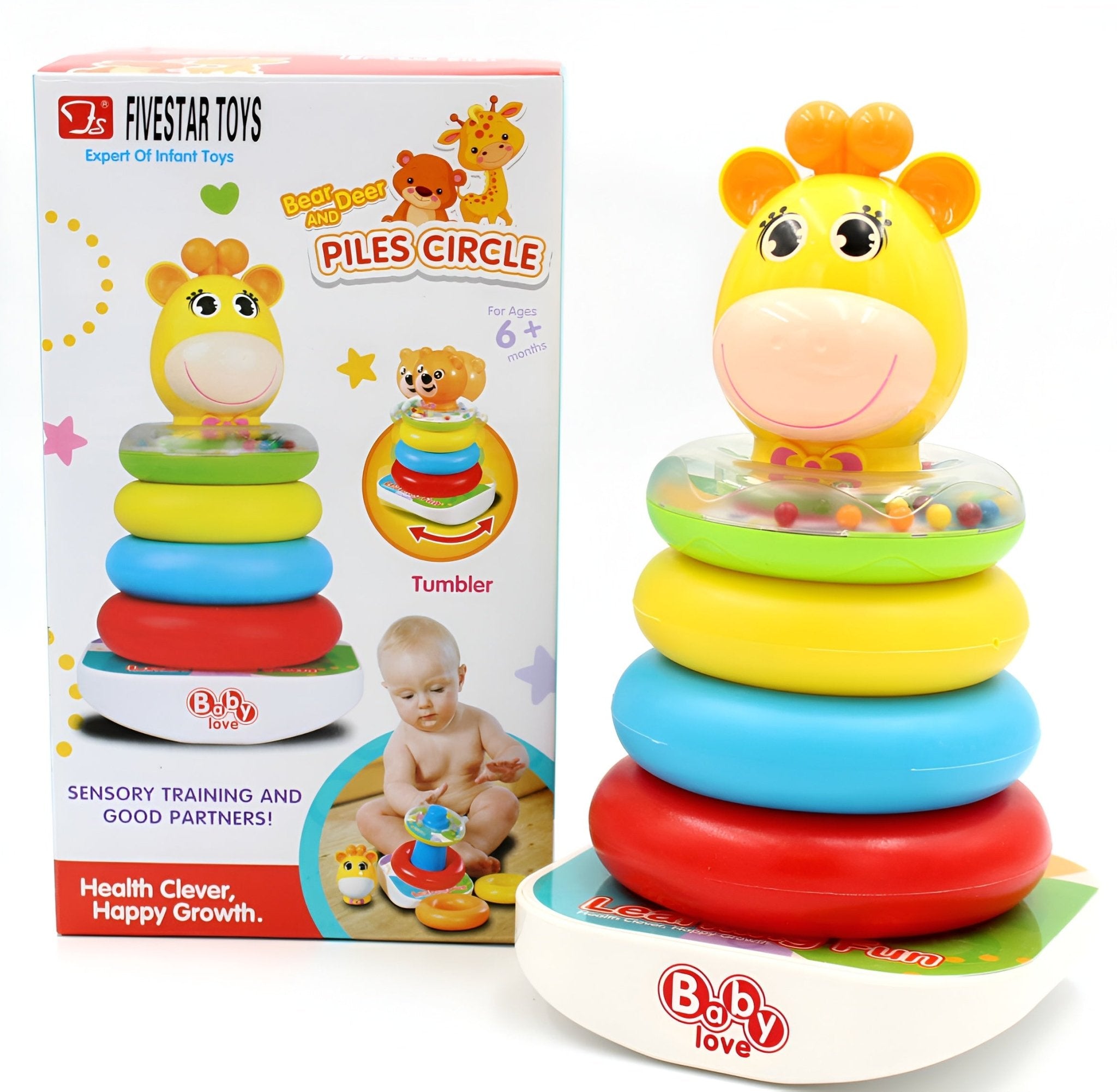 برج الحلقات الملونة - 5 قطع - NOIA