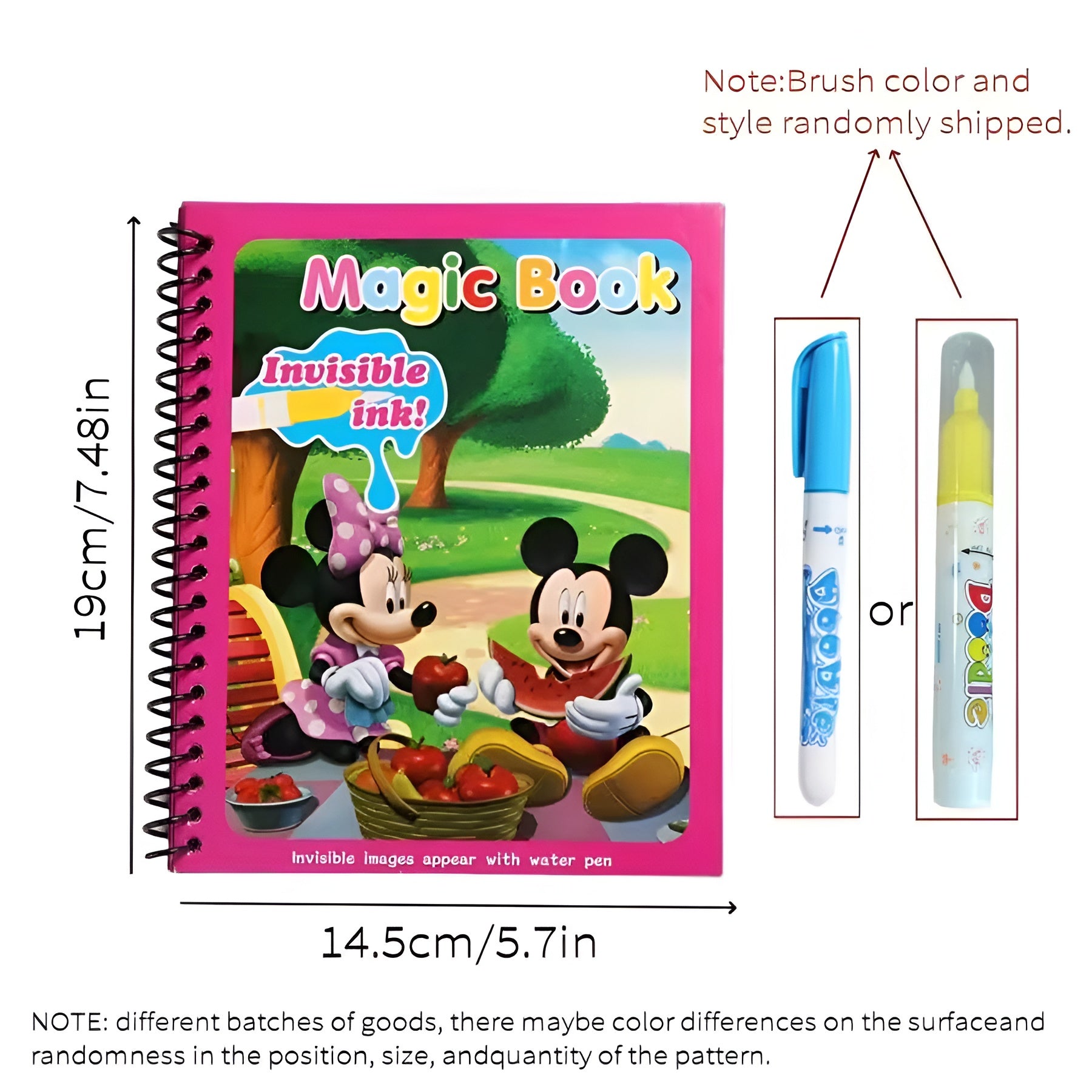 دفتر التلوين المائي السحري - ميكي ماوس - NOIA