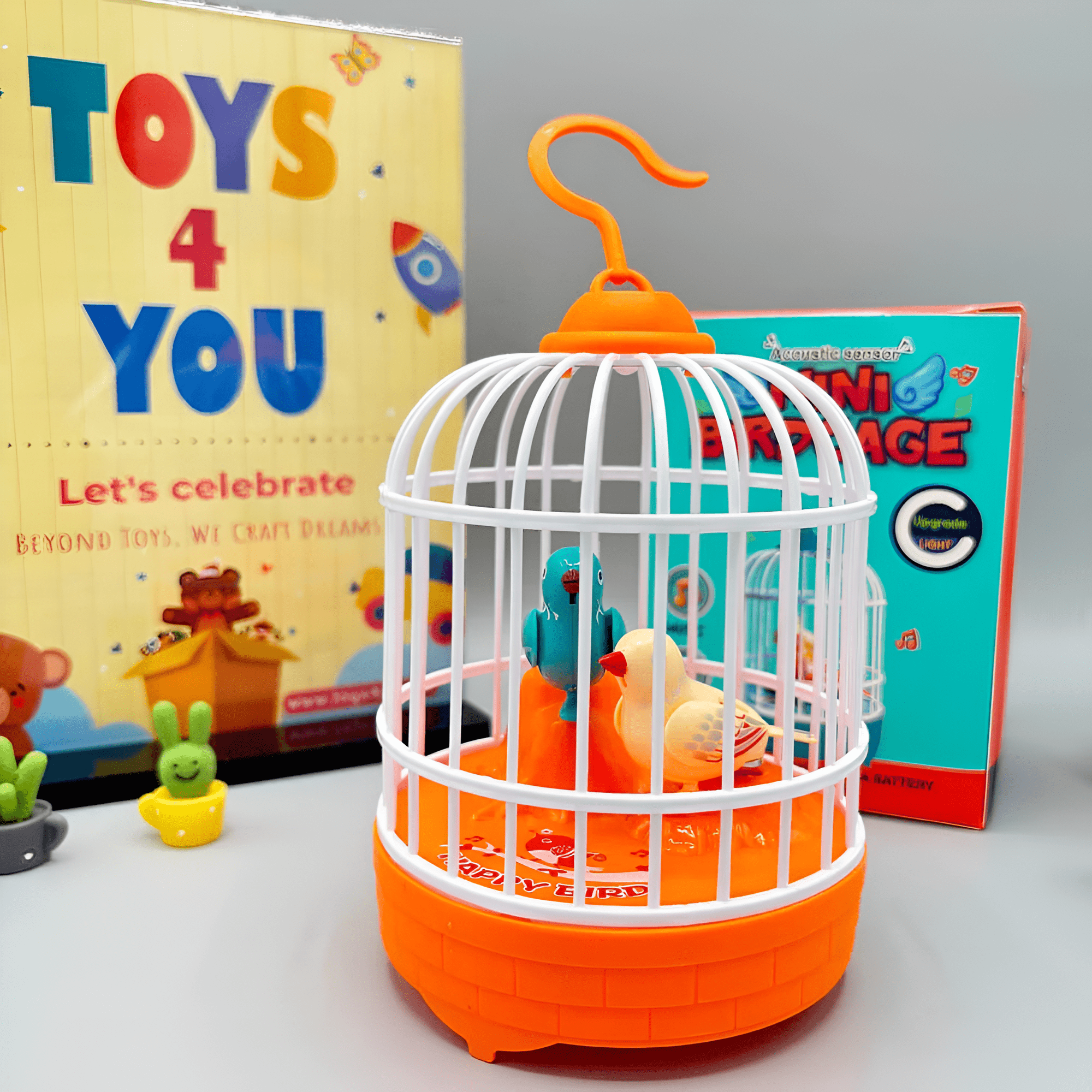 قفص العصافير تغريد وتقليد وإضاءة - KIDSBOX
