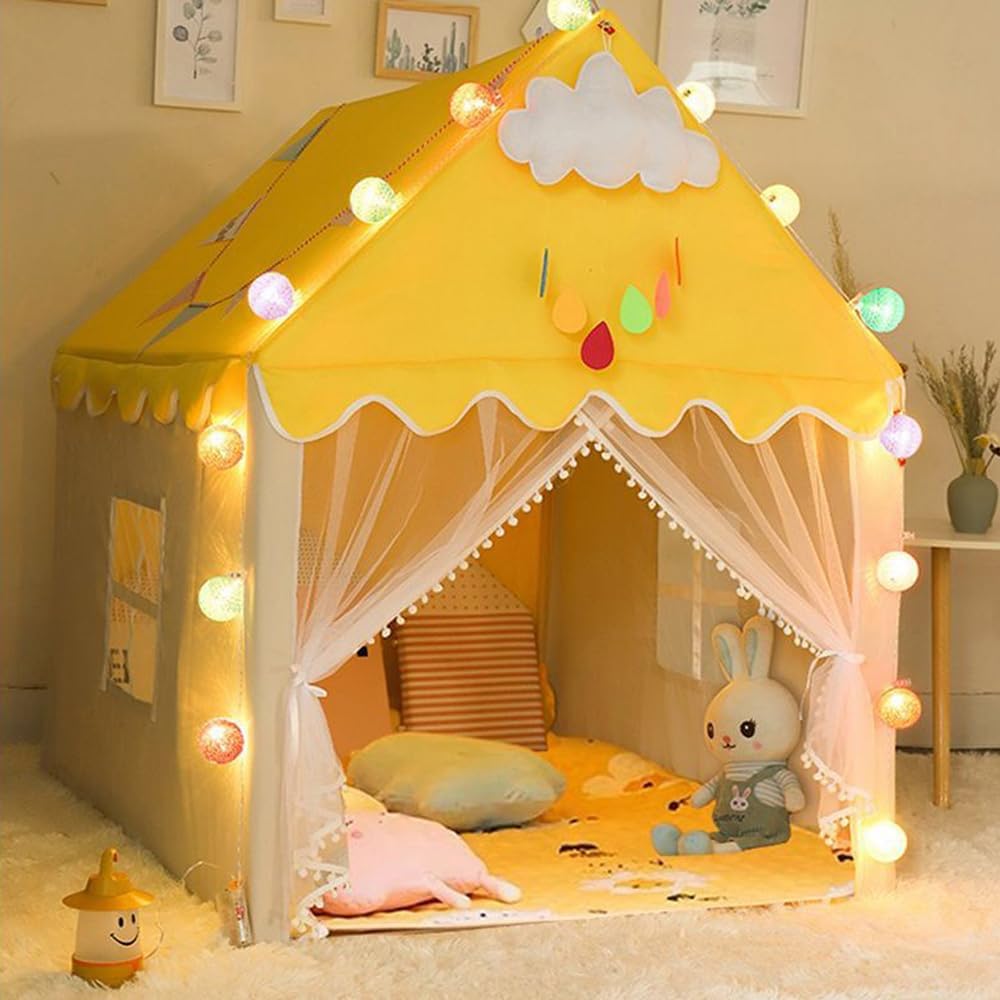 خيمة الاميرة + 10 كرات -اصفر | KIDSBOX خيمة الاميرة + 10 كرات -اصفر | KIDSBOX