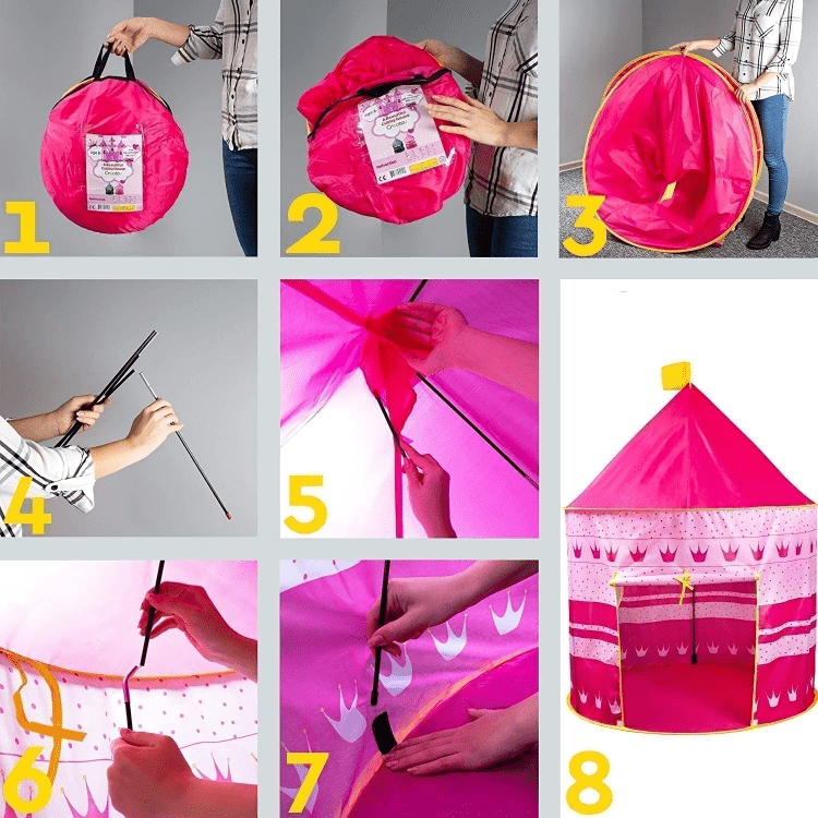 خيمة هندية زهري + 10 طابات | KIDSBOX خيمة هندية زهري + 10 طابات | KIDSBOX