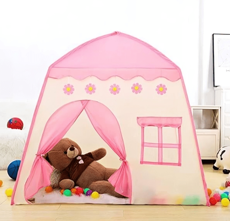 خيمة القلعة زهري + 10 طابات | KIDSBOX خيمة القلعة زهري + 10 طابات | KIDSBOX