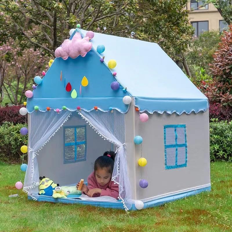 خيمة المنزل أزرق + 10 طابات | KIDSBOX خيمة المنزل أزرق + 10 طابات | KIDSBOX