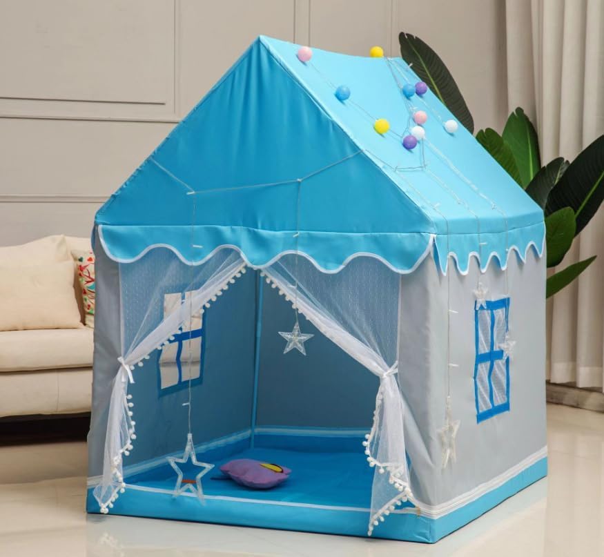 خيمة المنزل أزرق + 10 طابات | KIDSBOX خيمة المنزل أزرق + 10 طابات | KIDSBOX