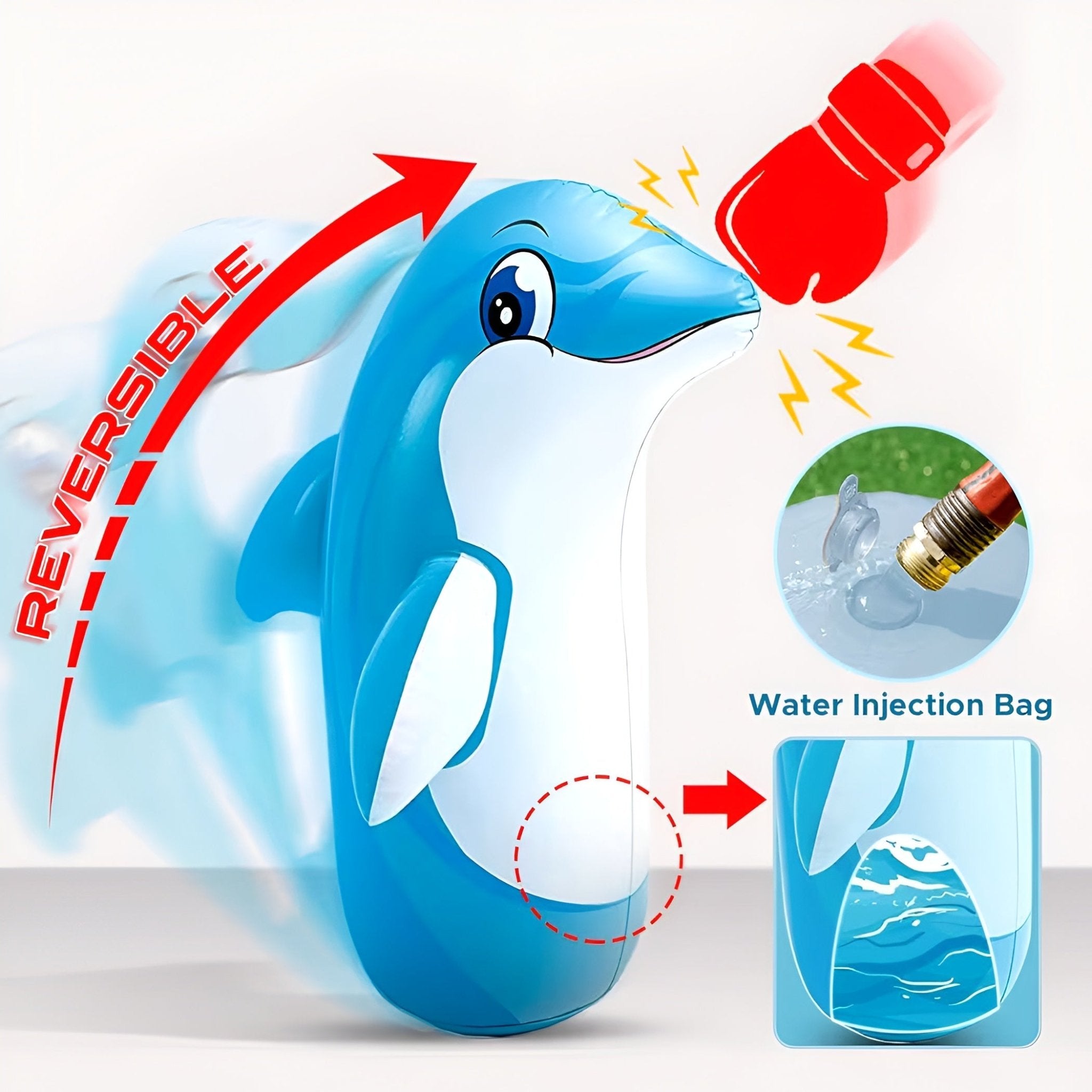 كيس ملاكمة نفخ للاطفال - دولفين - NOIA