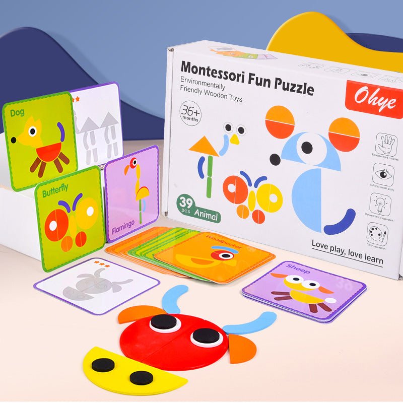 لعبة بازل المنتسوري - KIDSBOX