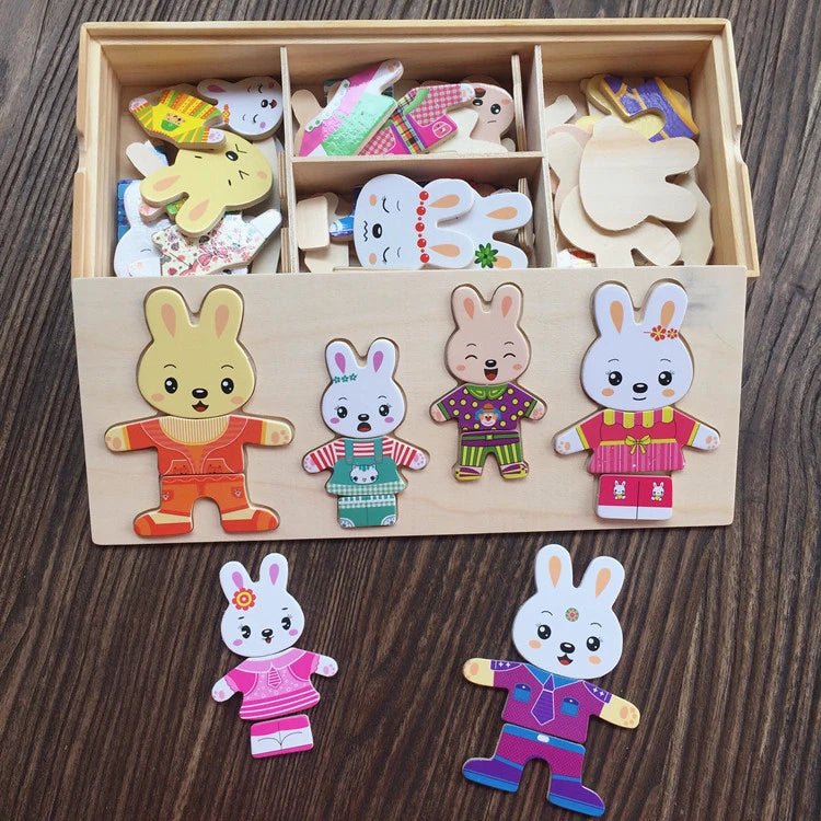 لعبة تلبيس الارنوب ومعرفة المشاعر - KIDSBOX