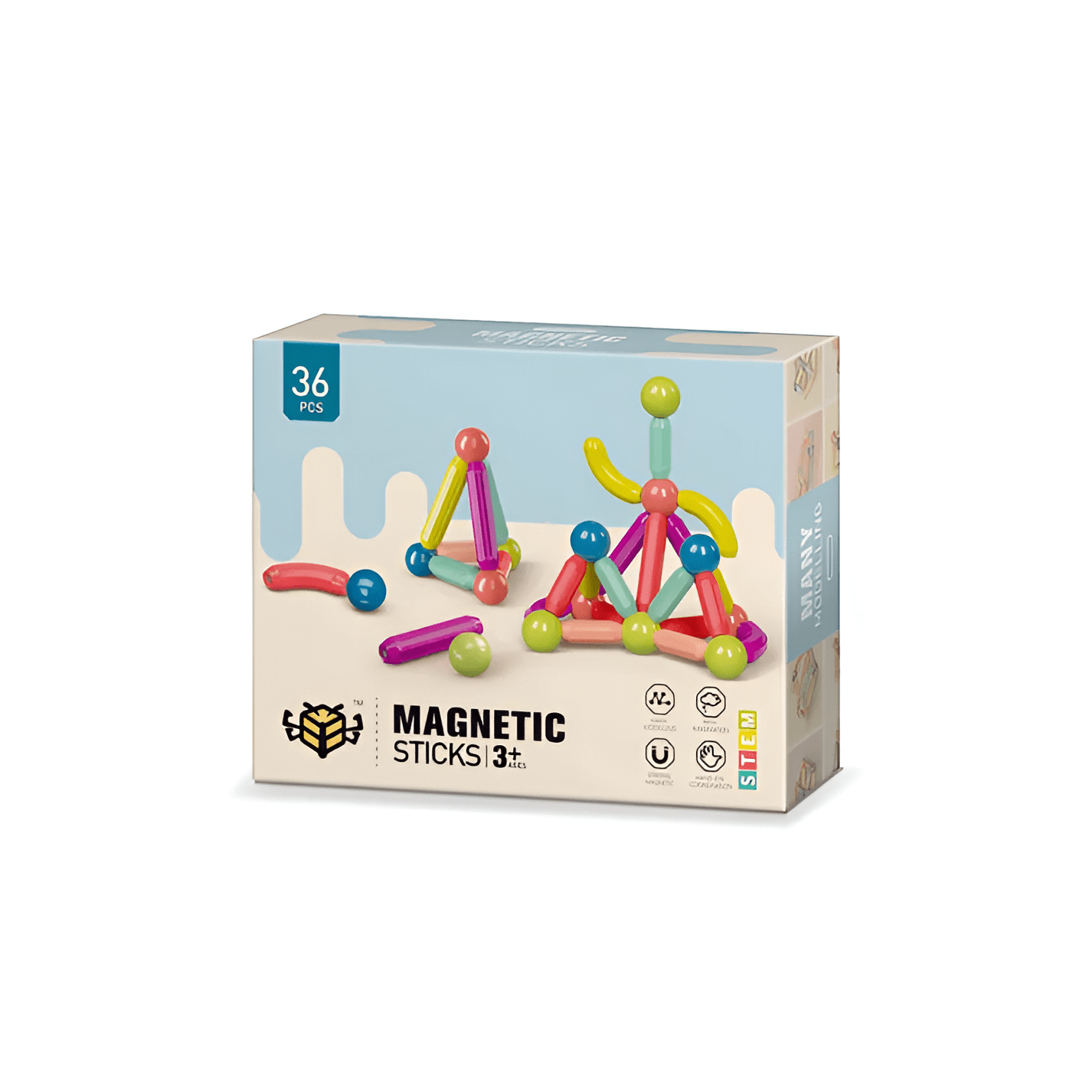 مجموعة البناء المغناطيسية (36) قطعة - NOIA