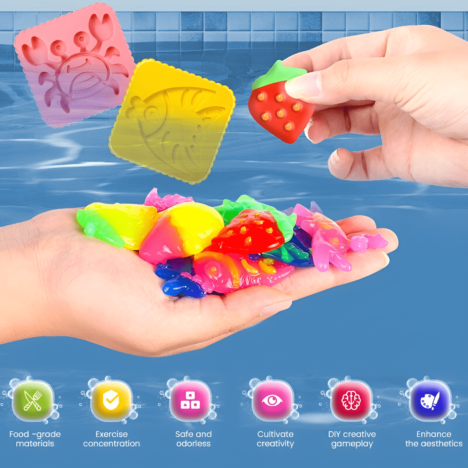 مجموعة تكوين الحيوانات البحرية بالمياه السحرية - KIDSBOX