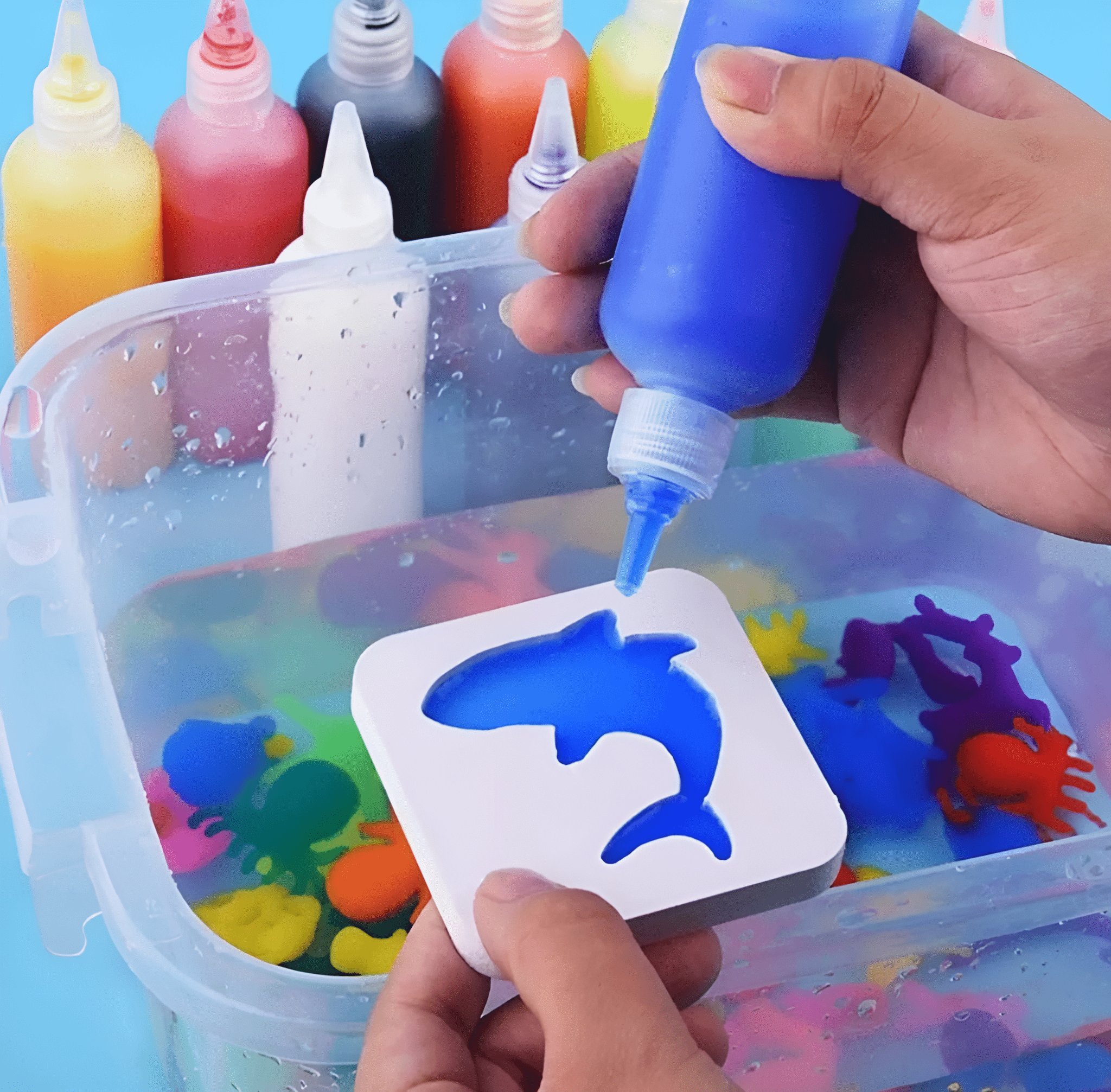 مجموعة تكوين الحيوانات البحرية بالمياه السحرية - KIDSBOX