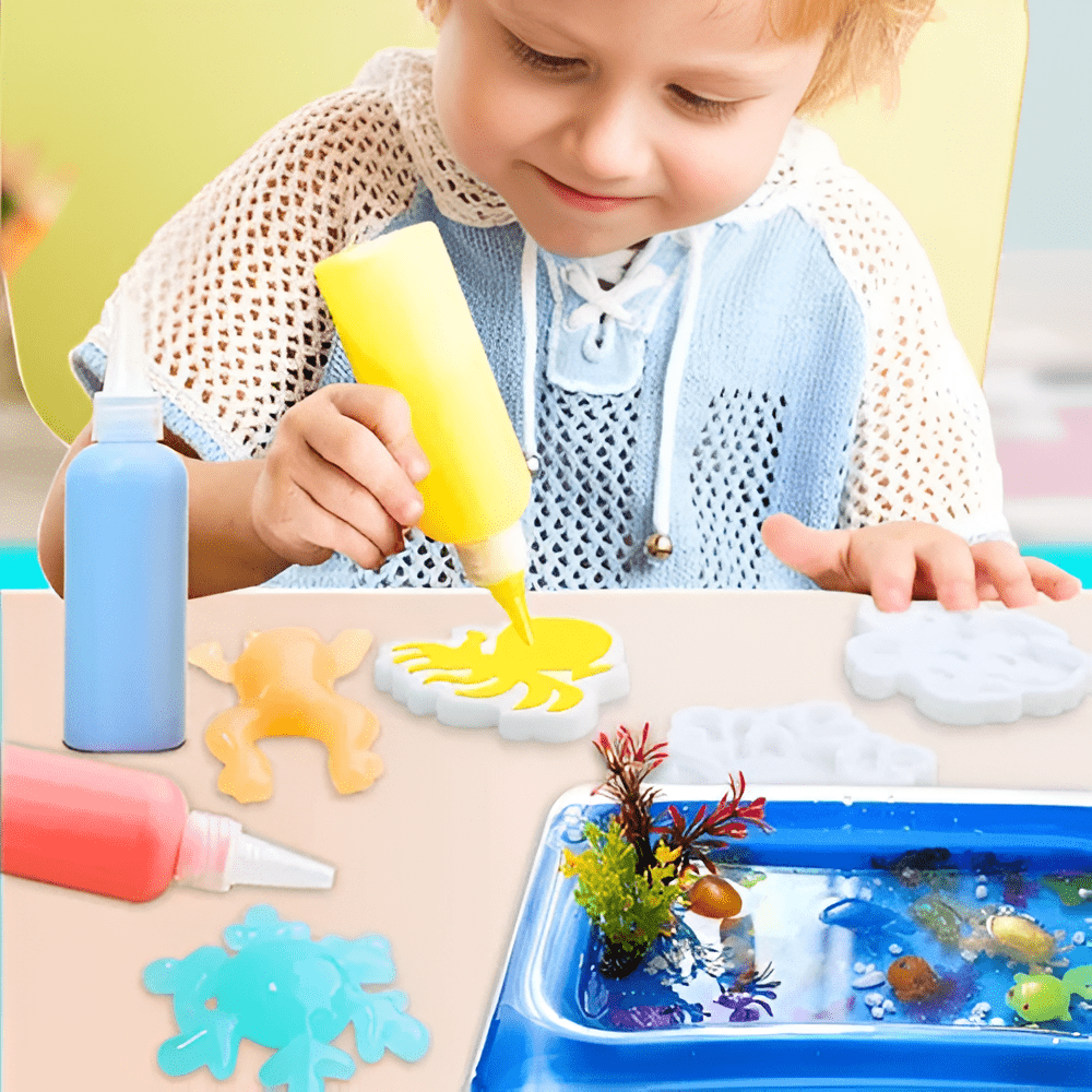 مجموعة تكوين الحيوانات البحرية بالمياه السحرية - KIDSBOX