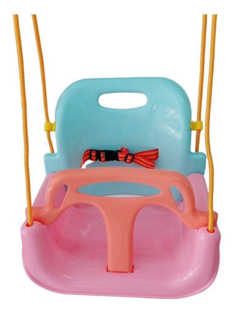 مرجوحة بحواجز 130 سم - 30 كيلو (زهري وازرق) - NOIA