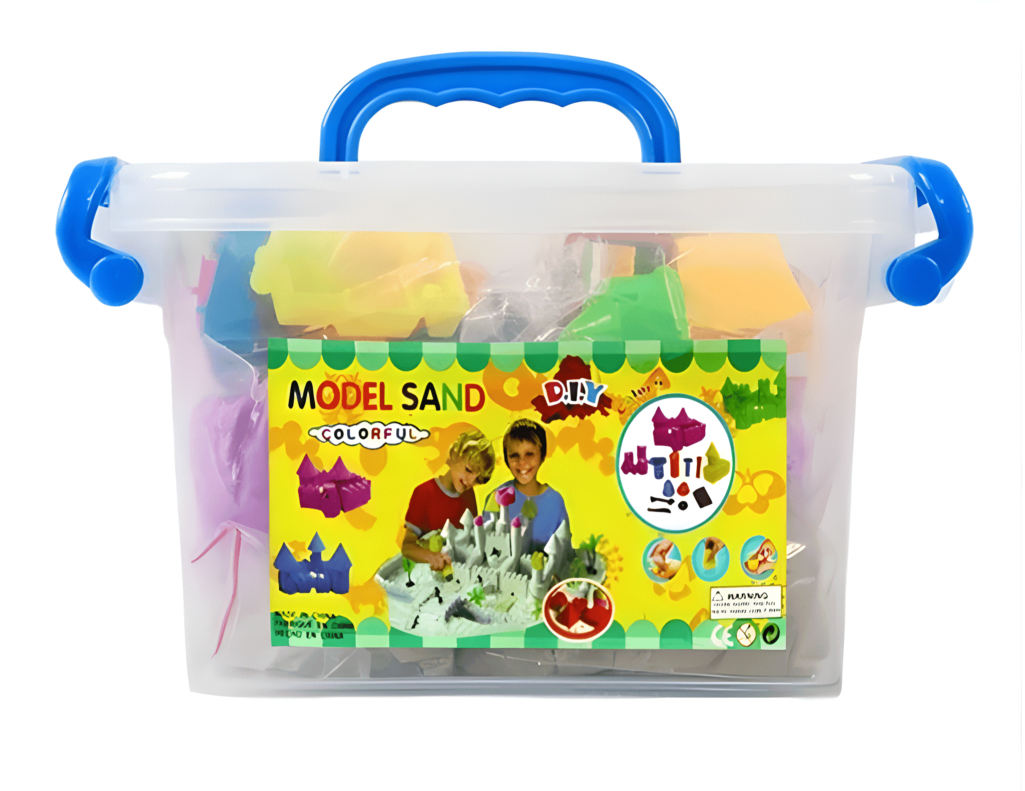 رمل سحري 1 كيلو +14 قطعة فرشة نفخ (اخضر) - NOIA