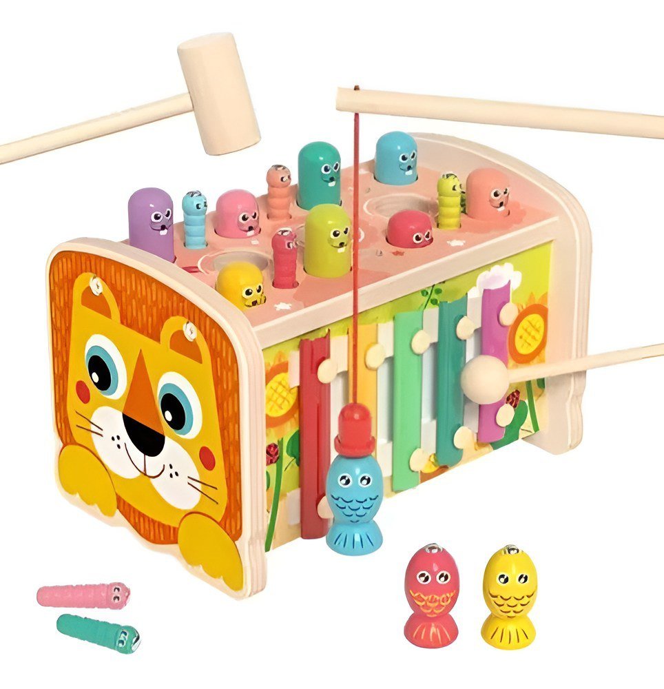 صندوق الأنشطة 4 *1 - العاب الطرق صيد - شكل أسد - KIDSBOX