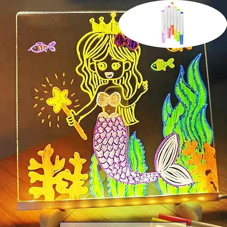 ستاند اكريليك بإضاءة - يعمل بالشاحن - KIDSBOX