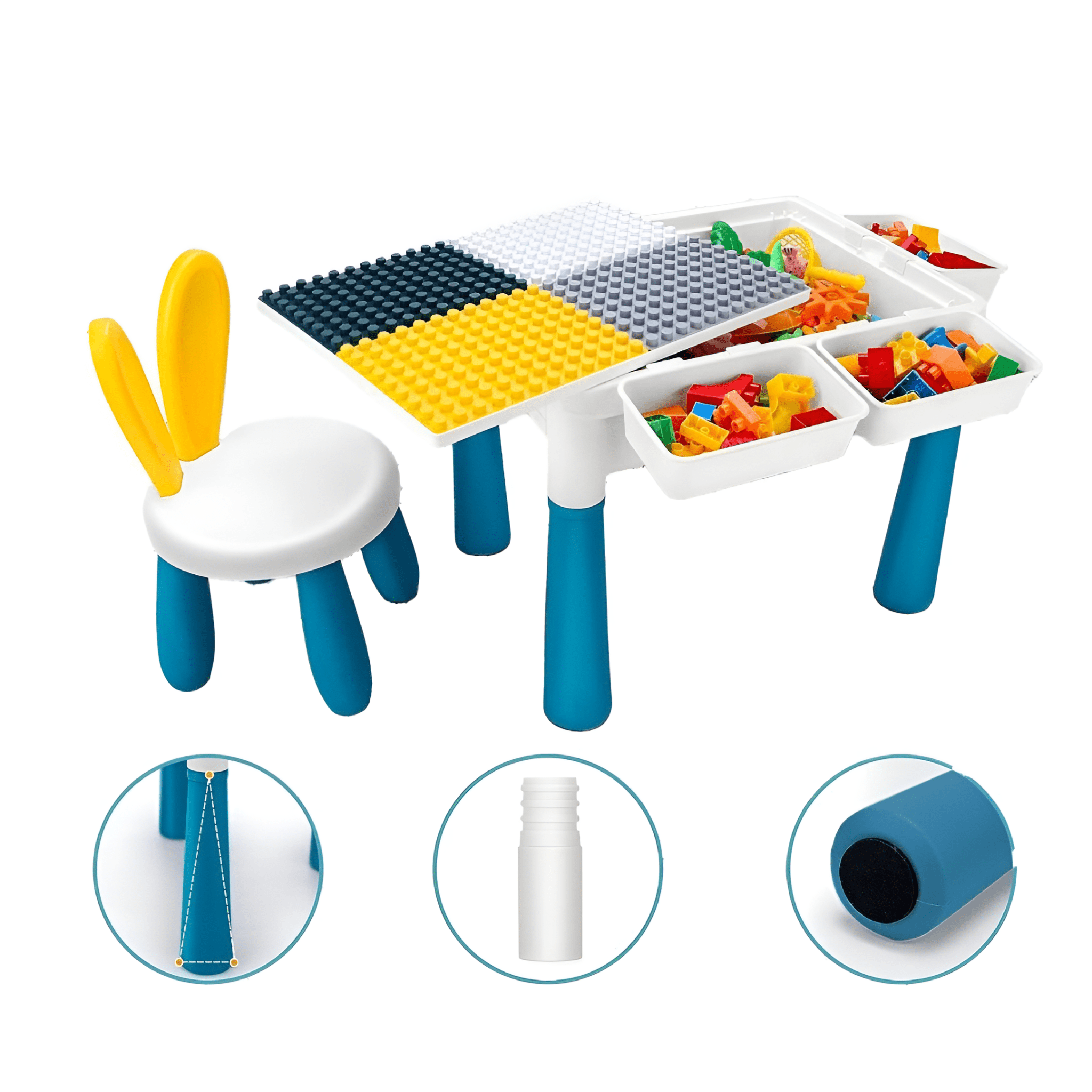 طاولة ليجو مغناطيسية 102 قطعة | KIDSBOX طاولة ليجو مغناطيسية 102 قطعة | KIDSBOX