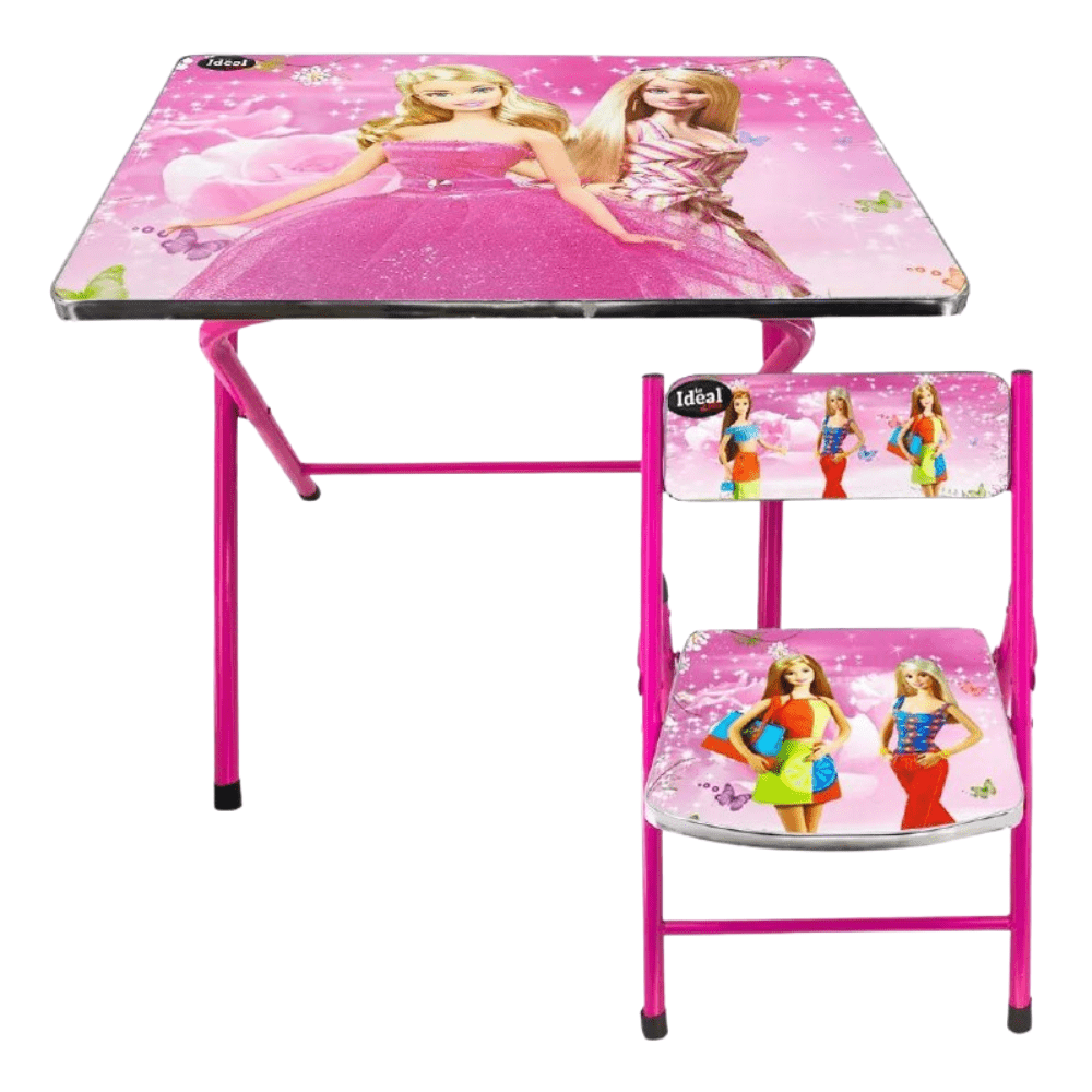 طاولة مع كرسي قابلة للطي - باربي - NOIA