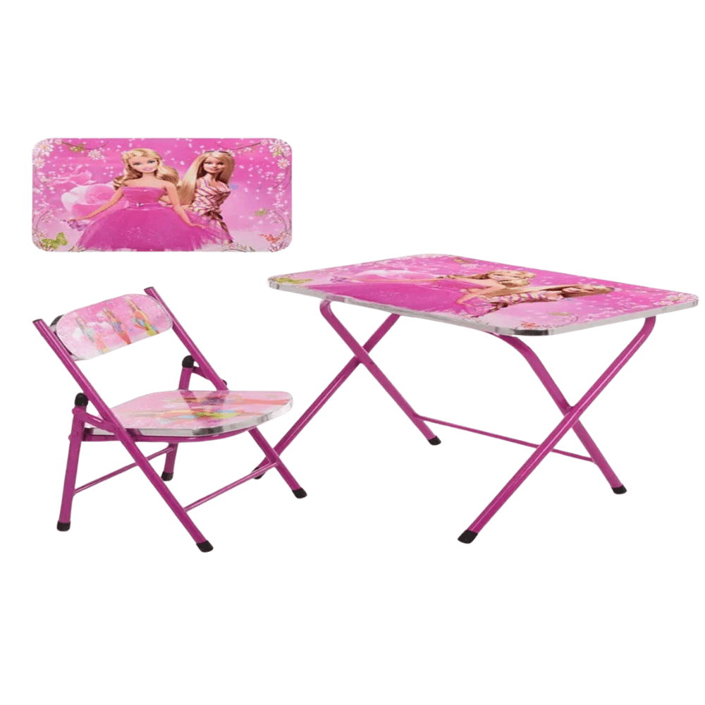 طاولة مع كرسي قابلة للطي - باربي - NOIA